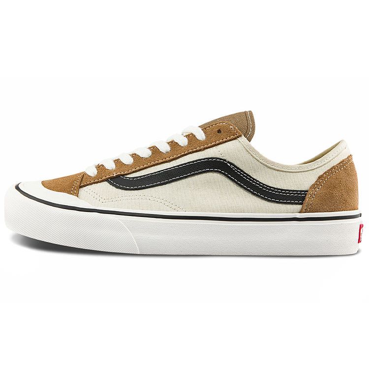 Vans Style 136 Decon Vr3 Sf Canvas Leather Low-Top Skate Shoes Unisex Sneakers Brown VN0A4BX9TBN