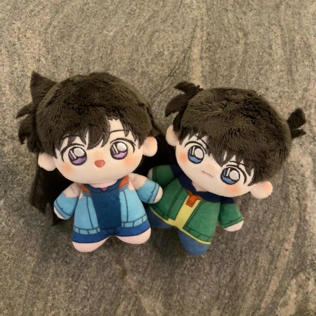 10cm Anime Detective Conan Creative Plush Doll Kudou Shinichi Cute Mini Cosplay Stuffed Toy Birthday Gift