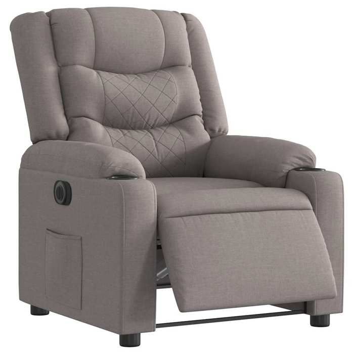 VidaXL Fauteuil inclinable électrique Taupe Tissu 3310251