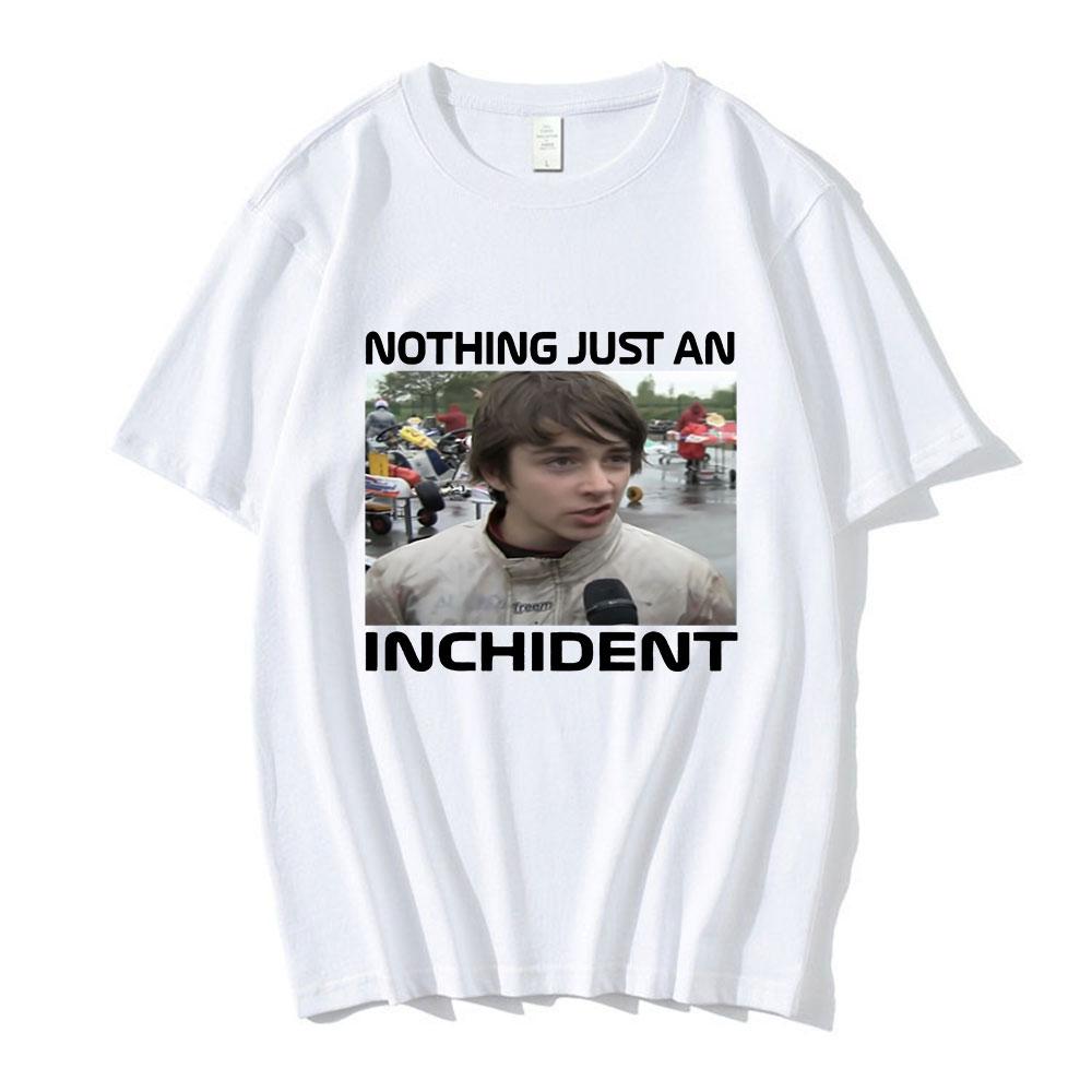 Customization Charles Leclerc Nothing Just An Inchident Interview T Shirt Unisex Vintage Oversized Short Sleeve Tee Shirt Casual Co