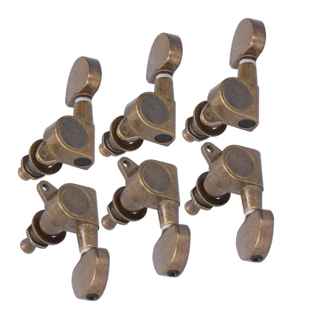 Guitar Locking Tuners Head Knobs Tuning Pegs 3 Left 3 Right Musical Instrument Accessories