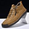 Men's Retro High-Top Casual Leather Shoes - Outdoor Style