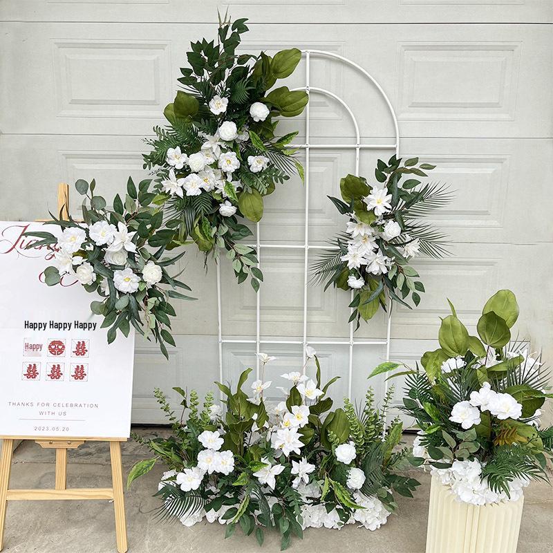 Complete Wedding & Banquet Artificial Flower Set: Ground Rows & Table Decor