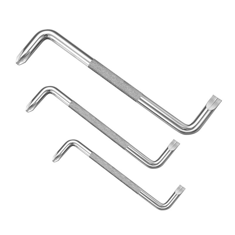 

3pcs/Set Bending Screwdriver Z/S Type Labor-saving Hand Tool with Magnetic for Small Corners Gaps Cellphone PC Repairing 1
