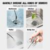 160/200/300cm Sewer Pipe Unblocker  Kitchen Bathroom Sewer Cleaning Tool Anti Clogging Cleaning Hook Spring Pipe Dredging Tool