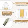 Ampoule E14 - NETTLIFE - E14 - 4W (équiv. 40W) - Blanc chaud 2700K - Lot de 6