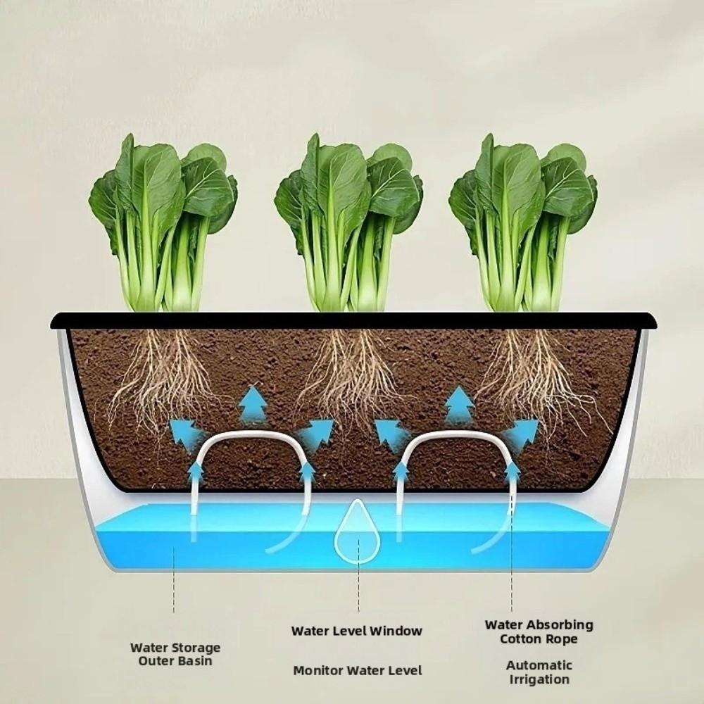 Thicken Hydroponic Plant Pots Self Watering Growing Box Plant Nursery Pot Vegetable Gardening
