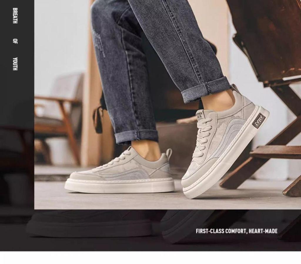 Men's Breathable Ice Silk Casual Canvas Shoes - Anti-Odor Soft Sole Trendy Design