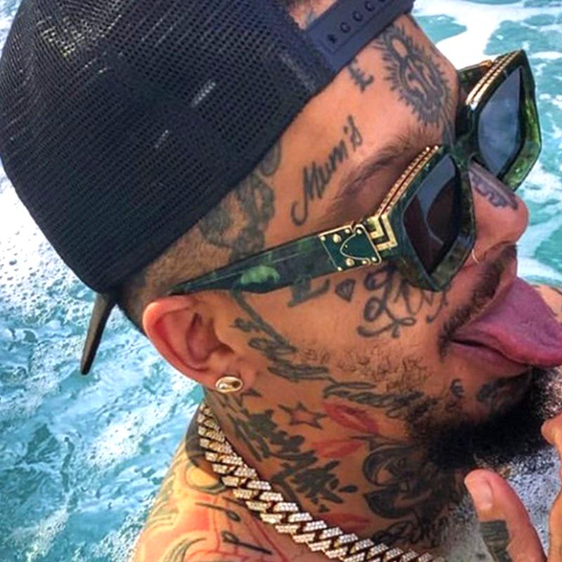 Glamour  Designer Sunglasses For Men And Women Luxury Fashion Brand Sun Glasses Square Stylish Shades