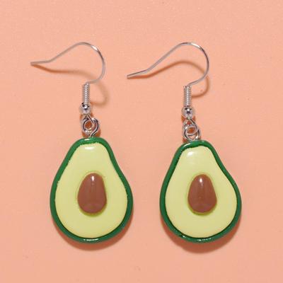 European and American Avocado Earrings: Cute, Niche, Fun, Sweet Female Jewelry