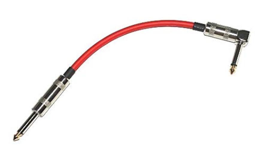 

Canare GS-6 Patch Cable, 20cm, L-S Type, Red, 1 Cable