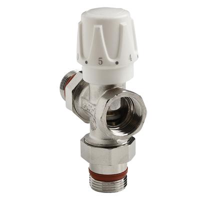 Brass 3Way Thermostatic Valve for Radiators DN20 Thermostatic Radiator Valve with Clear Scale Indicator Handle