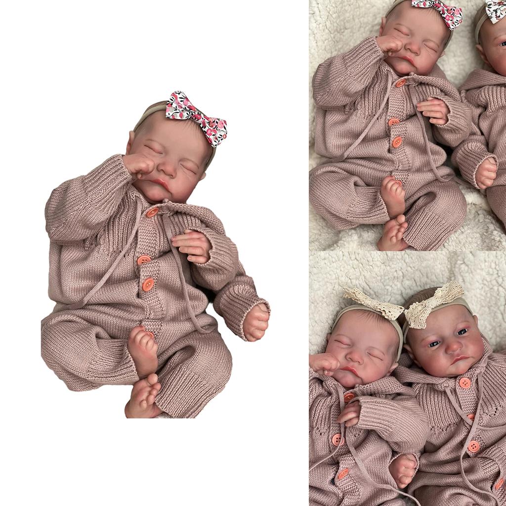 19in Cute Doll Onesie Eyes Open/Close Doll White Skin Boy Cute Baby