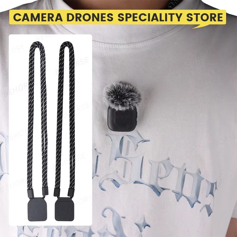 Adjustable Microphone Neck Strap Lightweight Neck Hanging Bracket for DJI Mic Mini 2/Mic 2