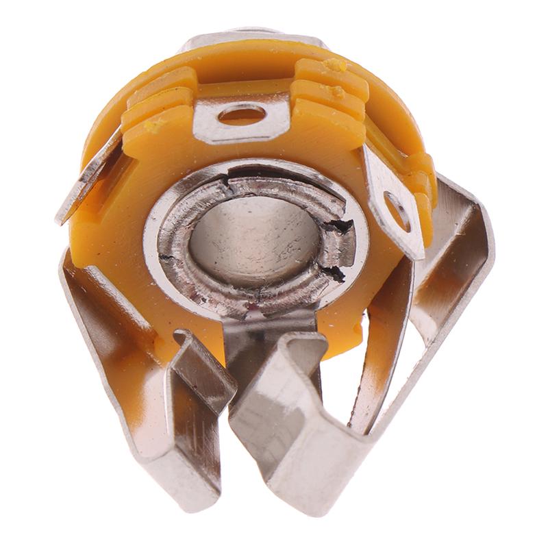 5 Pcs 1/4 Inch Metal Guitar Jack Socket Connector Female Panel Mount Bass Guitar
