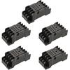 Heyiarbeit 5Pcs PYF14A 14-Pin DIN Rail Mounted Power Relay Socket Base Holder for H3Y-4 Relay