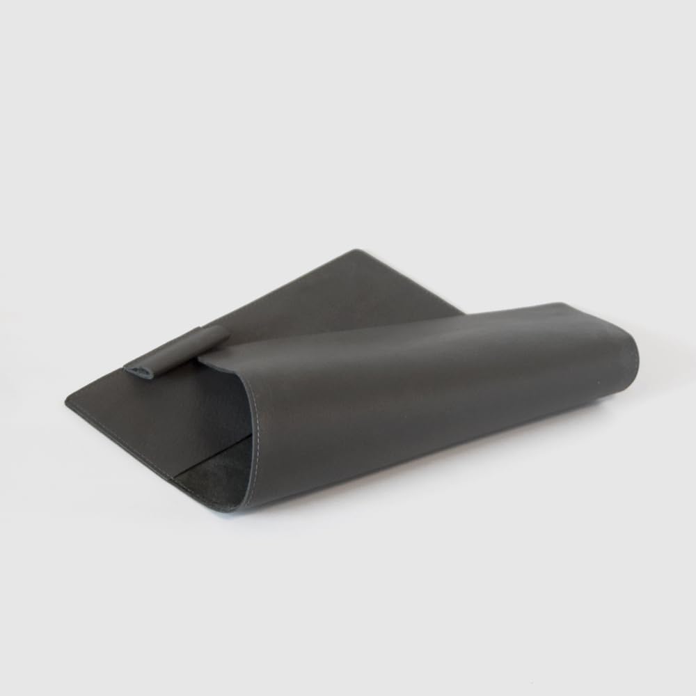 A5 size notebook cover with pen holder not (notebook included) (gray)