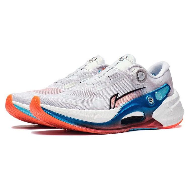 Li Ning Lijun 7 Pro Non-Slip Wear-Resistant Shock Absorbing Low-Top Running Shoes Men Sneakers White Blue Red ARZT001-5