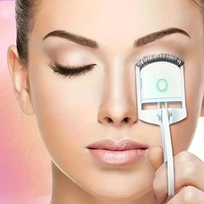 1 Stück ABS Elektrische Wimpernzange, Langanhaltende Locke Elektrische Wimperndauerwelle Wimpernclip Wimpernzange Gerät Make-Up-Tools