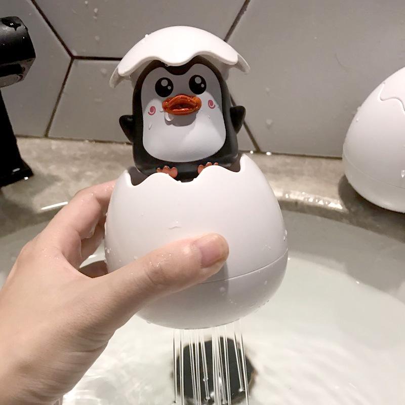 New Summer Sunflower Electric Baby Bath Toy Shower Head