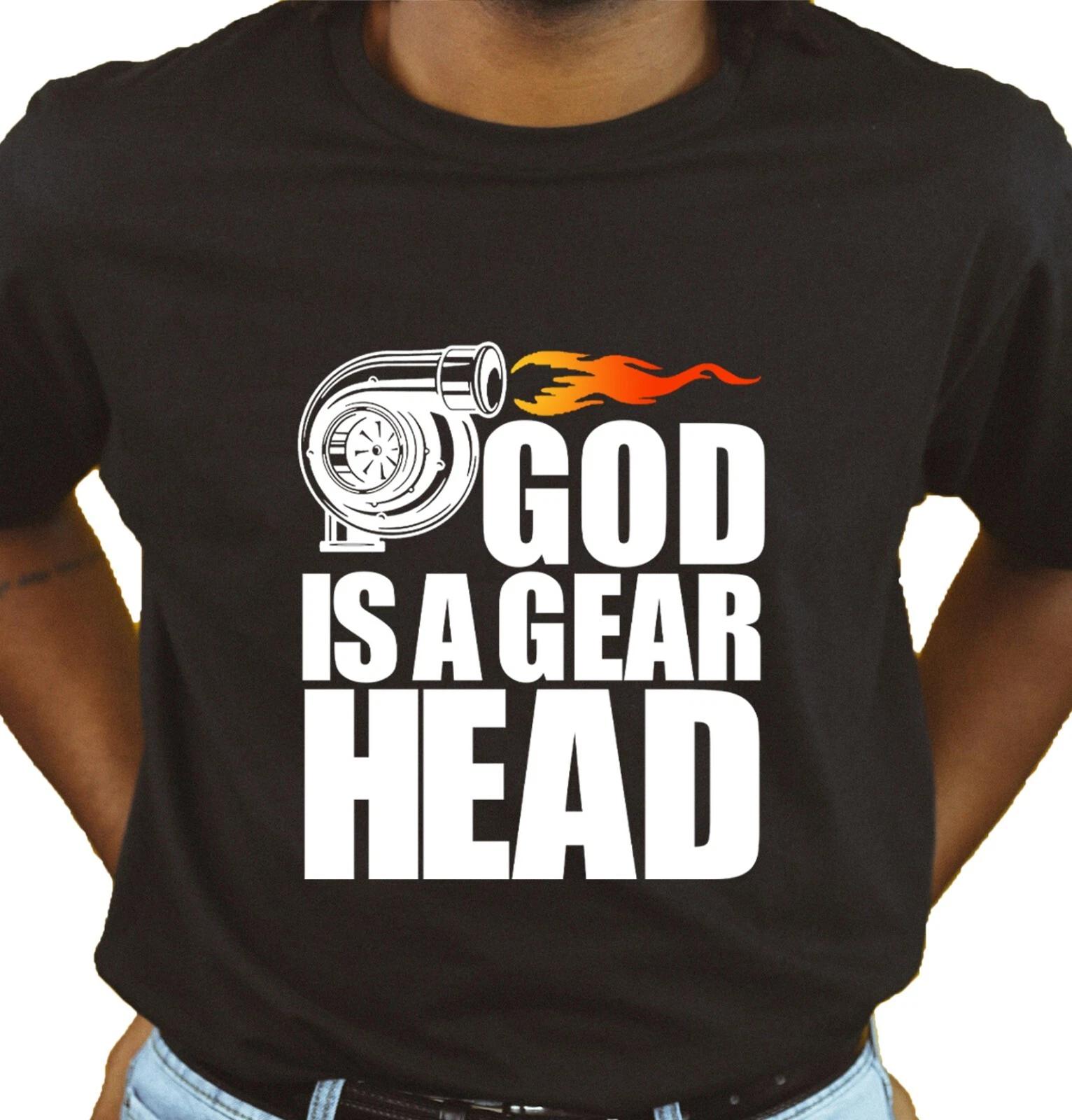 

God is A Gear Head Unisex T Shirt - Summer Apparel Trendy Student Fashion Fun 2XL