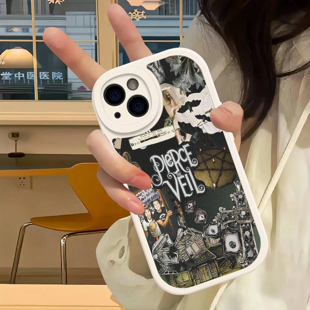 

Classic Band P-Pierce T-The V-Veil Leather Phone Case For IPhone 16 15 14 13 12 11 Pro Max Plus Shockproof Cover iphone 13