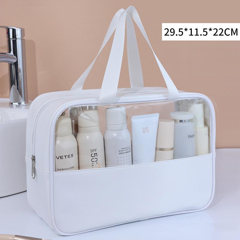 Portable Travel Cosmetic Bag Women Transparent Makeup Bags Large Capacity Bath Wash Bag Multifunction Waterproof Storage Case