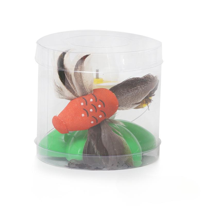 Rotating Electric Flying Butterfly Cat Toy Flying Bird Automatic Cat Teaser Toys Intelligent Training Fun Plaything Pet Supplies