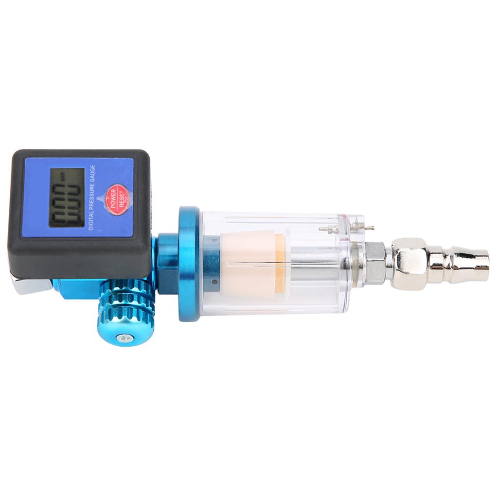 Digital Air Regulator Pressure Display Meter Water Trap Filter MF08 MF01 with Connector 14in Thread