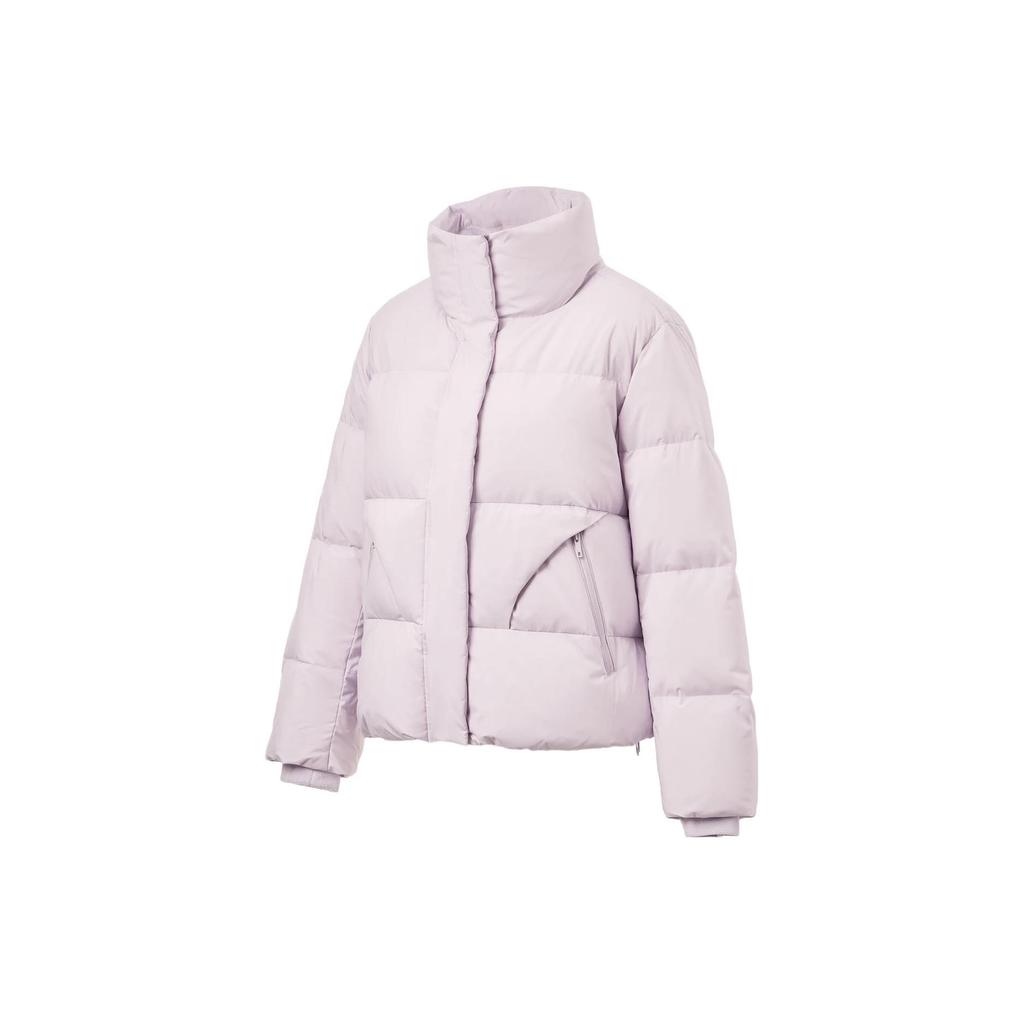 Li Ning Fitness Series Down Jacket Women's Silk Purple AYMT096-4