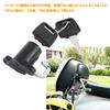 Helmet Lock, Helmet Holder with 2 Keys, Easy Installation, Aluminum Alloy, Easy To Install,