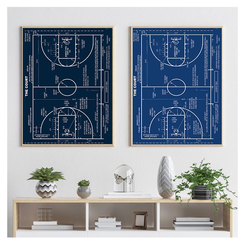 Painting Soccer Patent Poster Coach Gift Boys Room Decor Sports Wall Art Prints Picture Field Blueprint Canvas