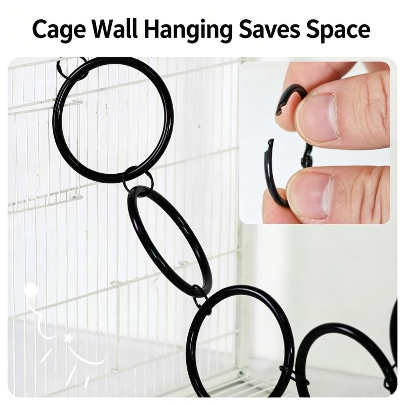 Adjustable Snake Toy Rings Reptiles Snake Climbing Rings Toy Hanging Swing For Reptiles Habitat Enrichment Climbing Play