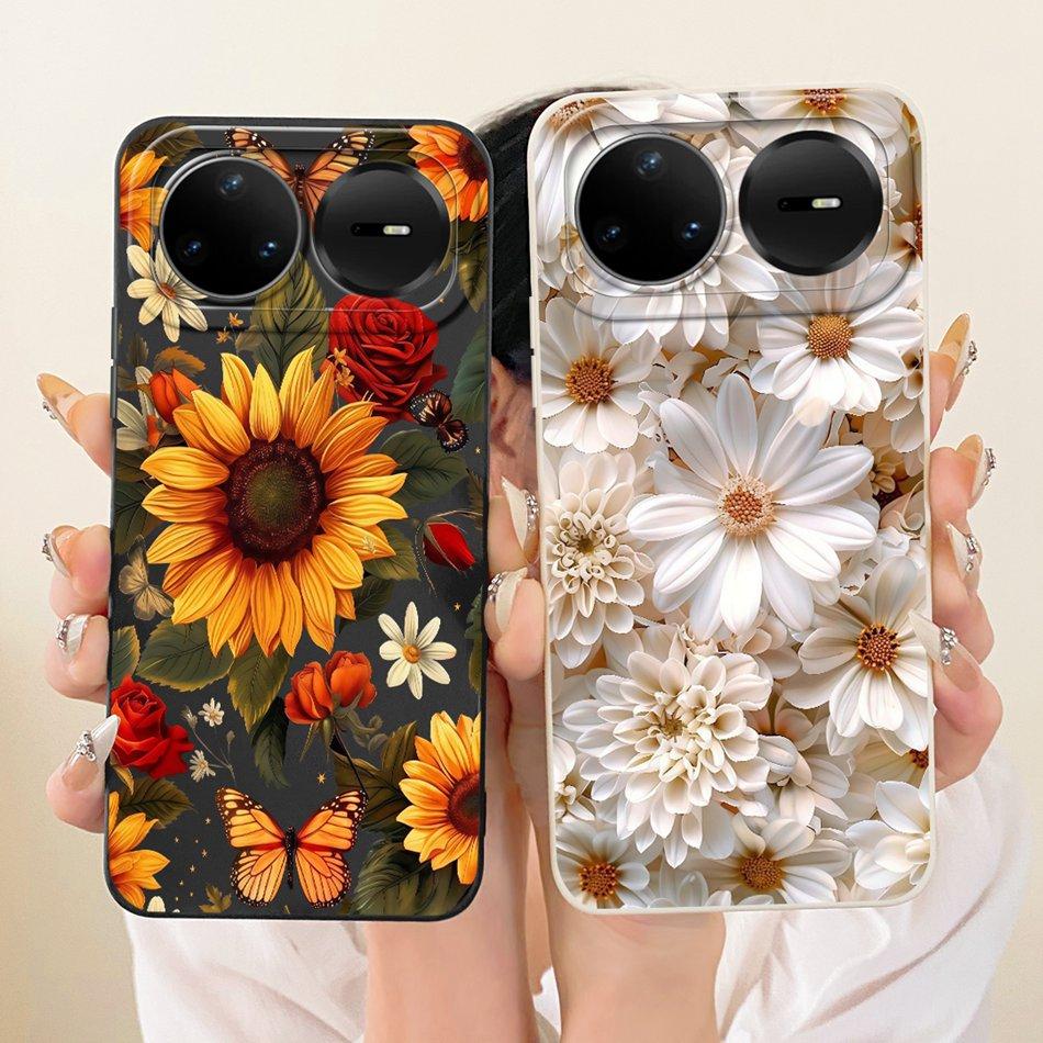 For Huawei Nova 15 Pro 15 15Ultra 2026 Cute Cat Flower Cartoon Phone Case For Huawei Nova15 15Pro Soft Silicone Covers Bumpers