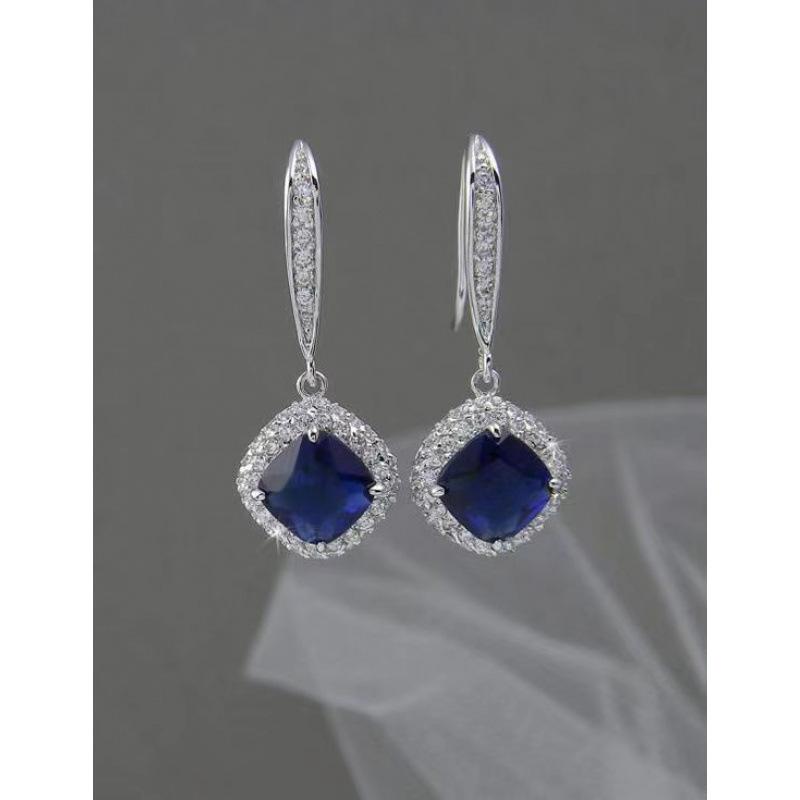 New Style Square Zirconia Earrings for Fashion Accessories