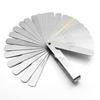 Bivethoi Feeler Gauge 32 Blades 0.05-1mm, Manganese Steel Metric Measuring Tool Set for Gap Thickness, (Length: 3.5" / 89mm)