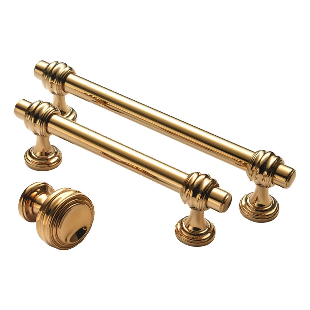 American PVD Zinc Alloy Furniture Handles Dresser Drawer Knobs Kitchen Cabinet Pulls
