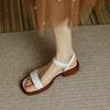 Flat-soled Sandals Women's 2025 Summer New Korean Version Versatile and Comfortable Outer Wear Simple Cool Super Fairy Princess Style Sandals