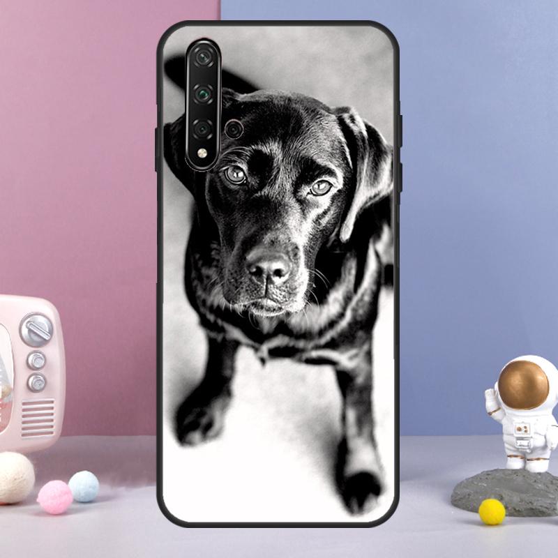 Black Labrador Dog For Huawei Nova 12i 12s 11i 8i 7i 9 10 SE Y60 Y61 Y70 Y72 Y73 Y90 Y91 P20 P30 P40 Lite Case