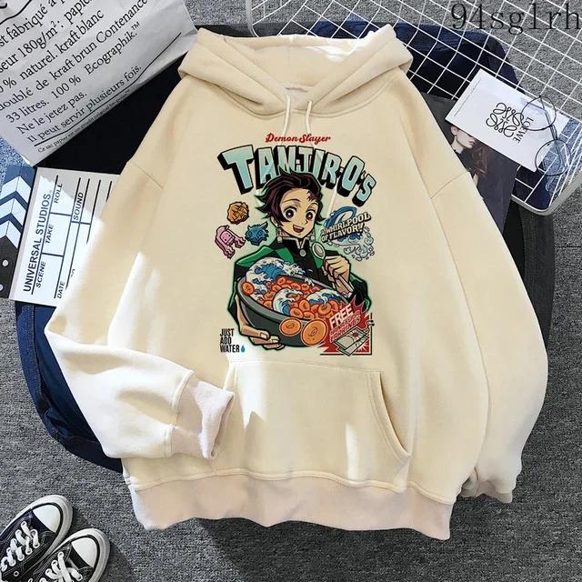 Cute Nezuko Anime Print Hoodies Women Demon Slayer Manga Sweatshirts Tanjiro Kimetsu No Yaiba Hoodie Harajuku Streetwear Clothes