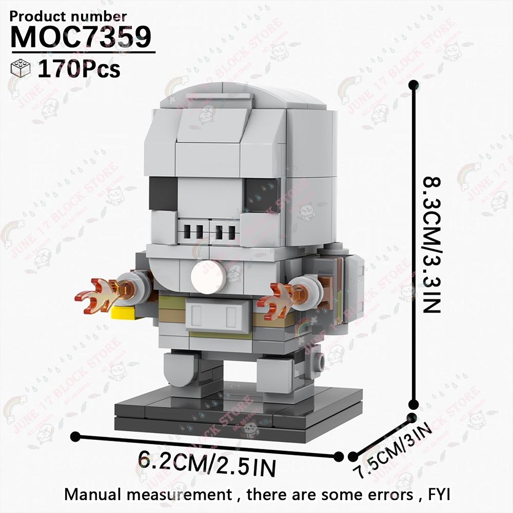 MOOXI Superhero Brickheadzed MOC Brick Movie Figure Doctor Doom Witch Kingpins Scale Model Compatible Building Block Toy Children Gift Present