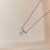 S925 Sterling Silver Retro Emerald Water Drop Tassel Pendant Necklace for Women - Elegant, Versatile High-End Clavicle Chain.