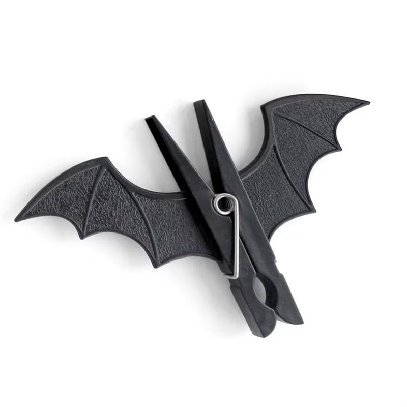 10pcs Creative and fun bat clothes clip for drying clothes, non slip clip