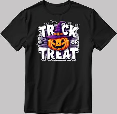 Spooky Pumpkin Halloween Costume T-Shirt Mens Womens Tees Top: Trick or Treat Graphic Tee V078