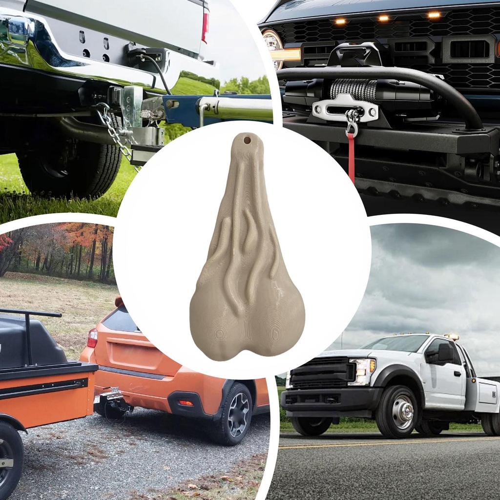 ABS Truck Balls Nuts Decorative Bumper Ornaments Funny Prank Gag Automotive Vehicle Decoration Accessories For Truck SUV