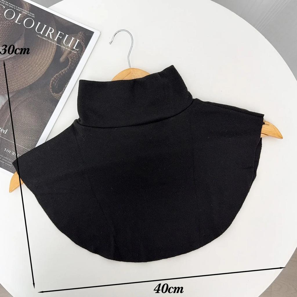 Velvet Fake Collar High Neck Fake Collar New Style of Neck Protection Warm Winter Resistant Collar Autumn Winter Neck Protection