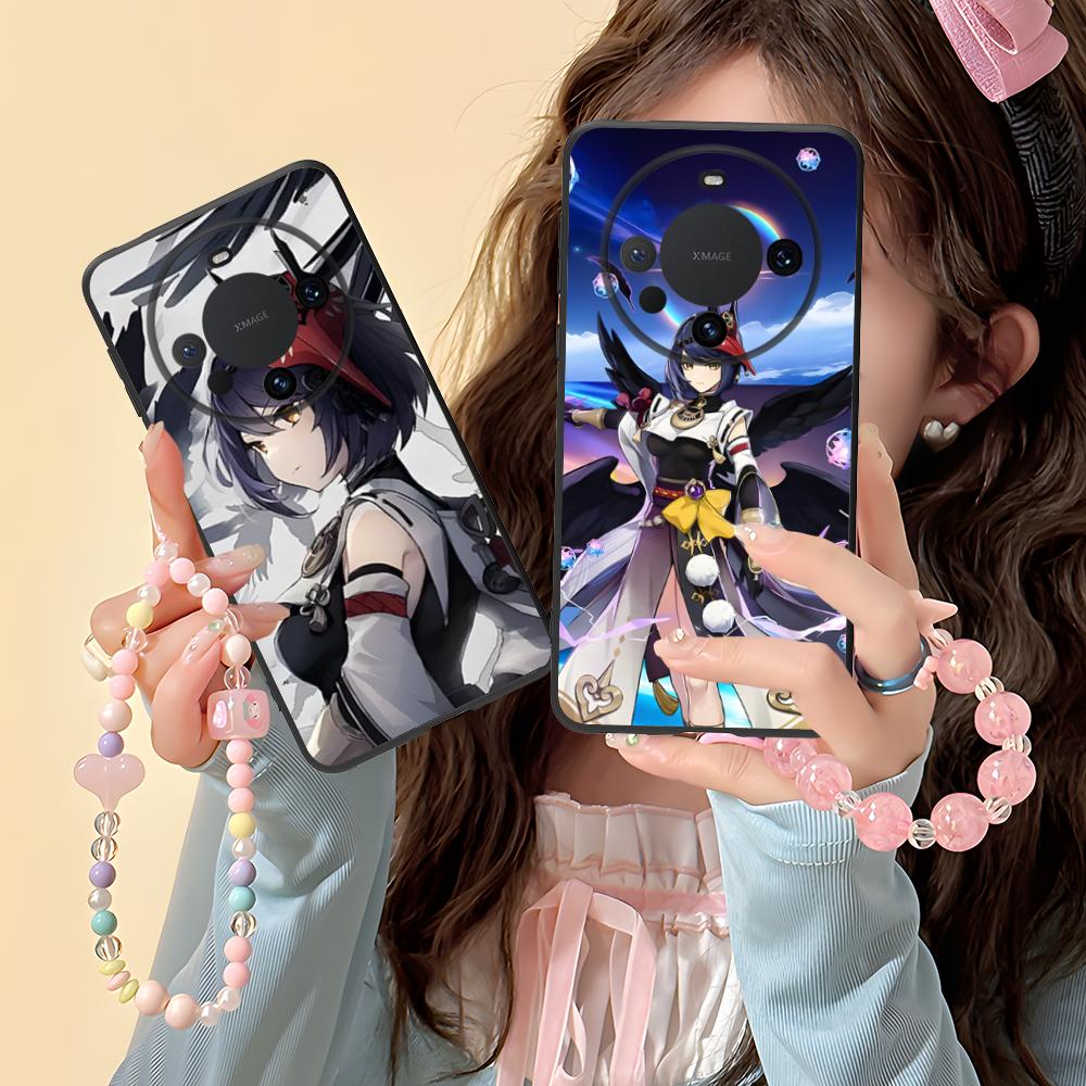 Game GI Kujou Sara Mobile Phone Case for Huawei Mate 60 50 40 30 20 10 Pro Plus Lite E 5G Colorful Printing Cover Cover Luxury