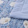 Nishikawa Quilted Blanket, Single, Washable, Pile, 100% Cotton, Morris Gallery Pimpernel Design, Soft, Blue, FR04703008