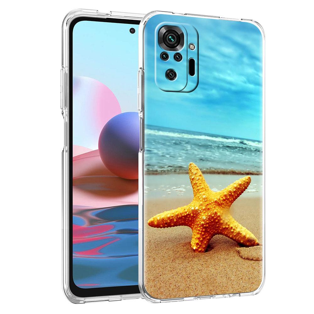 

Мягкий прозрачный чехол для Xiaomi Redmi Note 10 9 8 Pro 9S 10S 8T 9A 9C K40 7 9T 8A противоударный чехол для телефона Летние каникулы пляжные чехлы Redmi K40