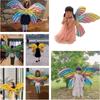 New 4pcs Colorful Butterfly Wings Balloons for Butterfly-Themed Party Decoration